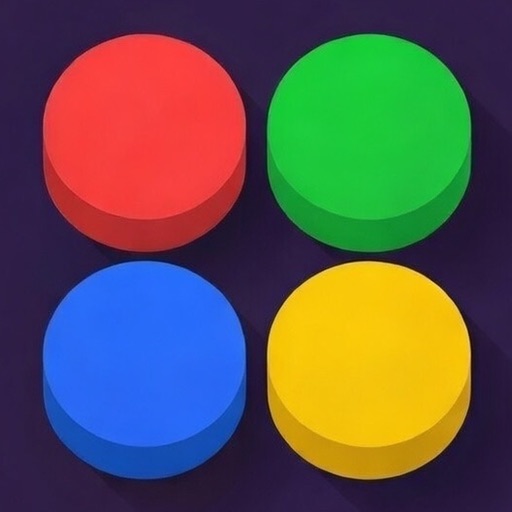 ４色パズルシミュレータのアプリアイコン